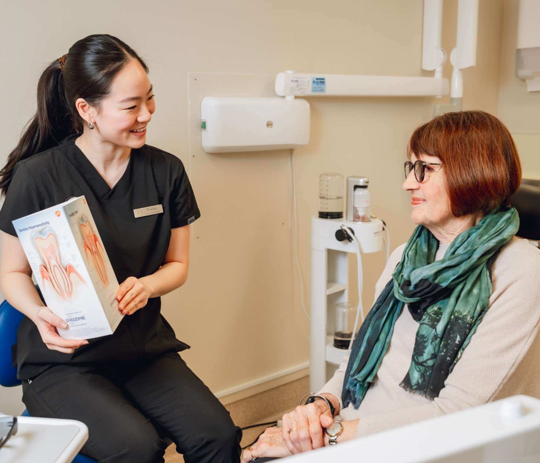 Interior view of the A+ Dentists clinic